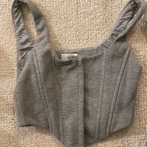 LPA corset sweatshirt material